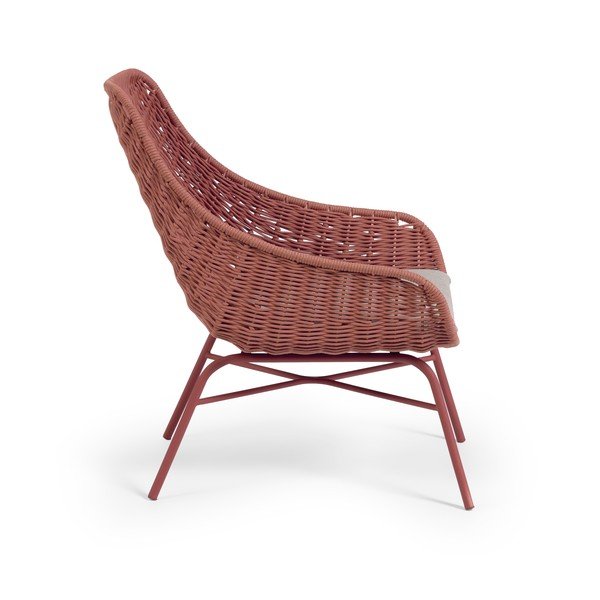 Terakotas brūns dārza krēsls Kave Home Abeli-image-2