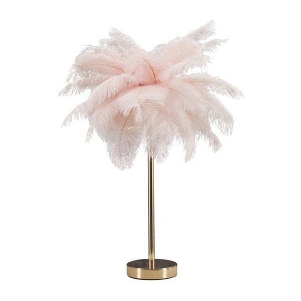 Rozā/zelta krāsas galda lampa (augstums 55 cm) Palm Pink – Mauro Ferretti