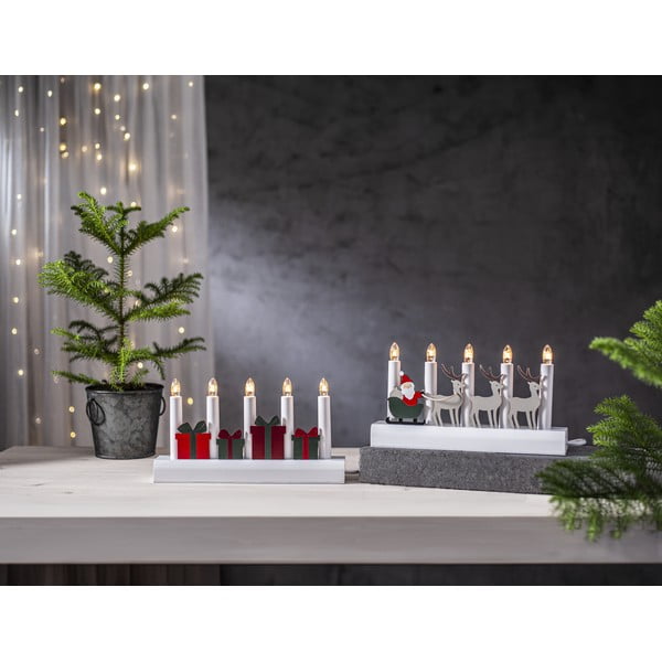 Sarkans/balts Ziemassvētku gaismas dekors ar vadu Julia – Star Trading-image-3