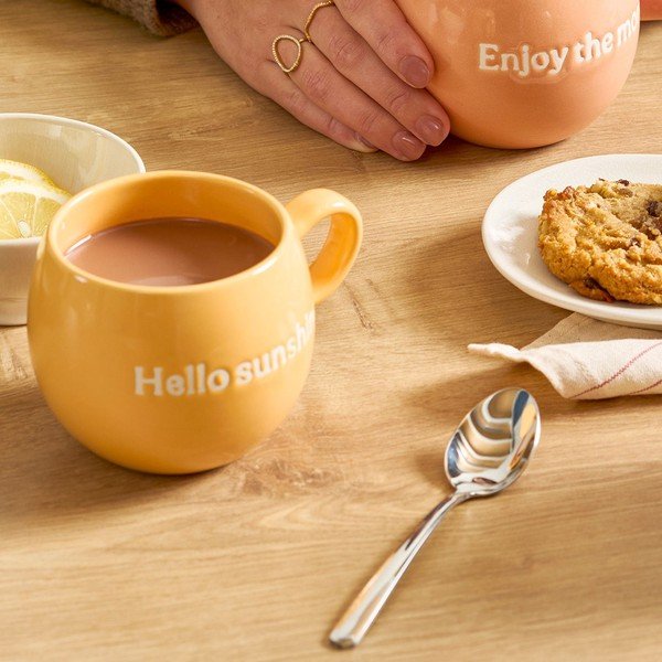 Oranža akmensmasas krūze 420 ml Muggies – Salt&Pepper-image-1