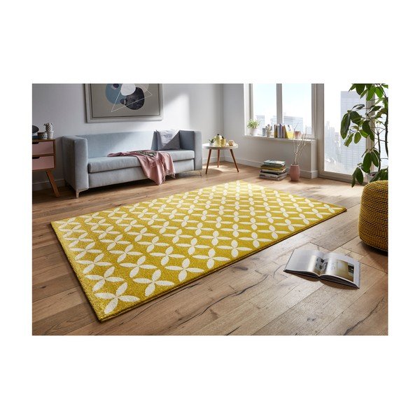 Dzeltens paklājs Mint Rugs Tiffany, 290 x 200 cm-image-3