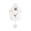 Balts sienas pulkstenis Karlsson Modern Cuckoo, 21,5 x 41,5 cm