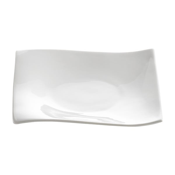 Balts porcelāna deserta šķīvis Maxwell & Williams Motion, 15 x 15 cm