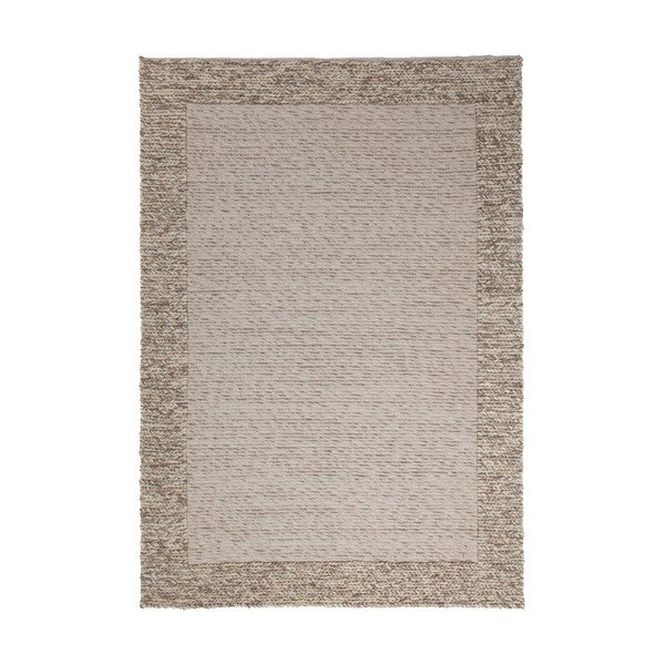 Dabīga toņa ar rokām darināts paklājs no vilnas maisījuma 200x290 cm Rue – Flair Rugs