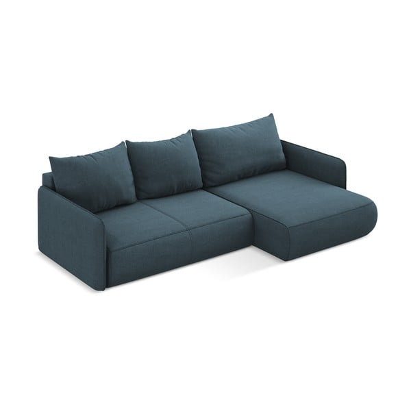 Zils salokāms/ar uzglabāšanas vietu stūra dīvāns (ar labo stūri) Nanea – Makamii-image-4