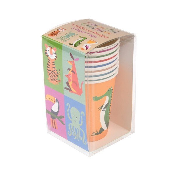 8 papīra krūzīšu komplekts Rex London Colourful Creatures, 250 ml-image-1