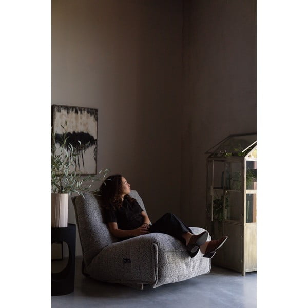 Pelēka metāla vitrīna 64x151x35 cm Monviso – Dutchbone-image-4