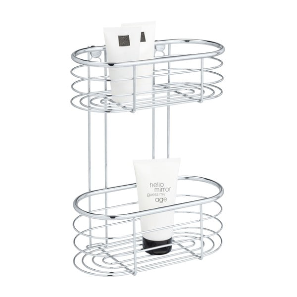 Sudraba krāsas dušas plaukts Wenko Trestina, 26 x 35 cm-image-1