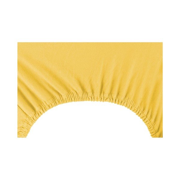 DecoKing Nefrīta dzeltena/oranža elastīga loksne, 220/240 x 220 cm-image-3