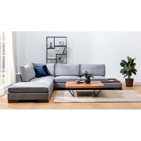Pelēks stūra dīvāns (ar kreiso stūri) Tulip – Balcab Home-image-3