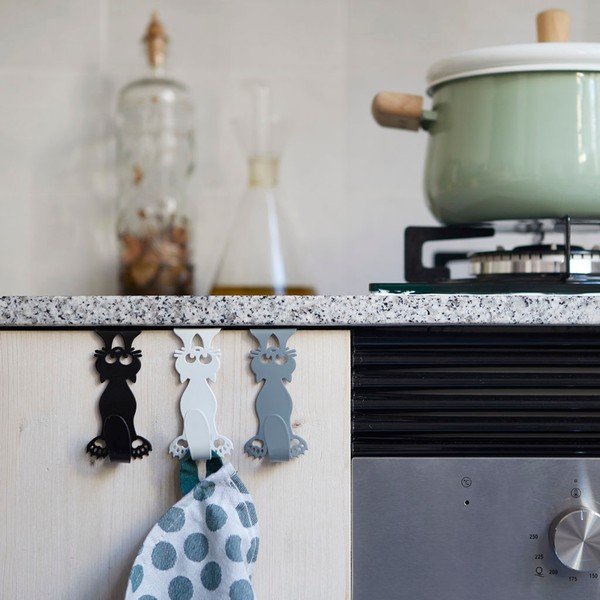 Metāla piekarināmi āķi (3 gab.) Curious Cats – Balvi-image-1