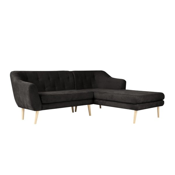 Melns trīsvietīgs dīvāns ar labo stūri Mazzini Sofas Sicile-image-3