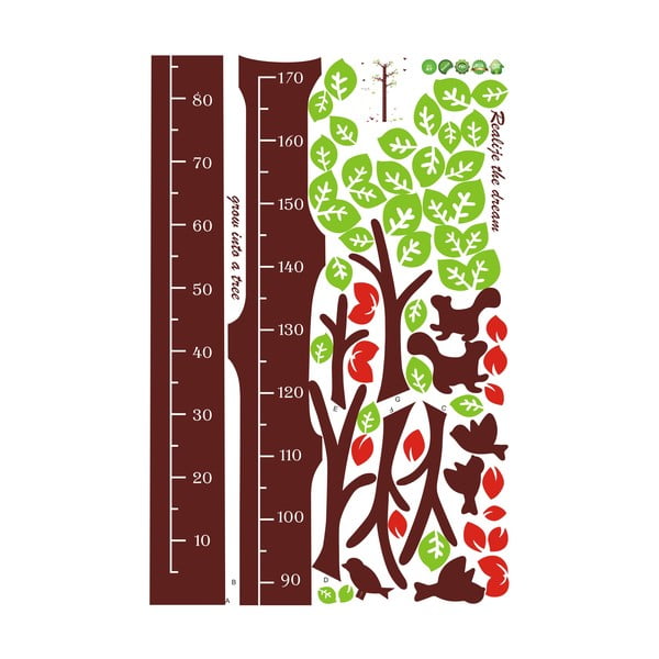 Durvju/sienas bērnu uzlīme ar mērlentes motīvu 60x190 cm Dreaming Tree – Ambiance-image-2