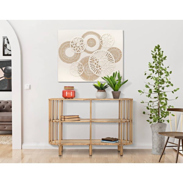 Metāla grāmatu plaukts dabīgā tonī 120x80 cm Panama – Mauro Ferretti-image-1