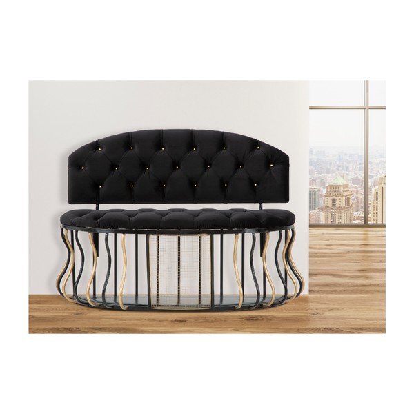 Mauro Ferretti Glam black dīvāns-image-1