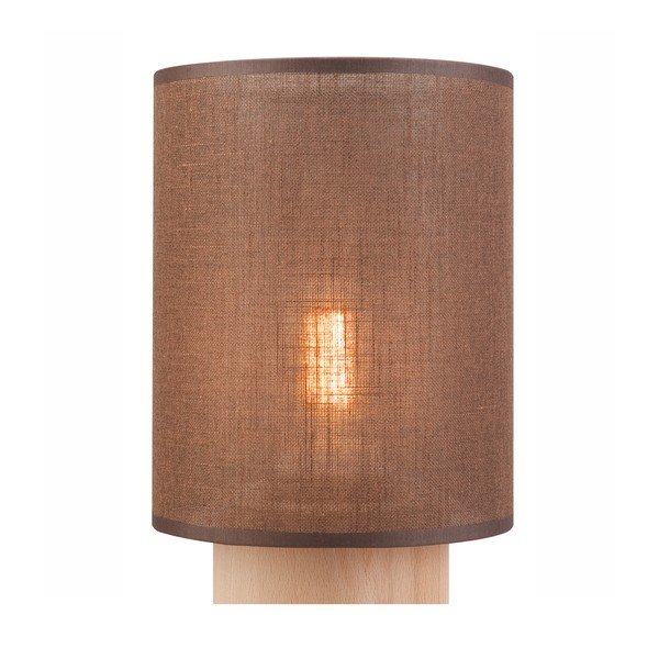 Brūna galda lampa ar auduma abažūru (augstums 30 cm) Ari – LAMKUR-image-4