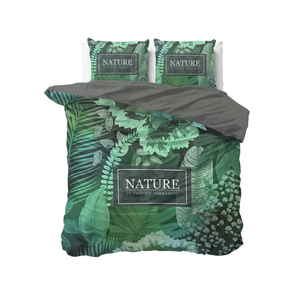 Kokvilnas divvietīga gultasveļa Pure Cotton Organic Nature, 200 x 200 x 200/220/220 cm