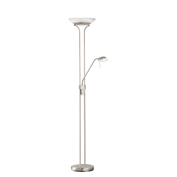 Sudraba krāsas LED stāvlampa ar regulējamu spilgtumu (augstums 182 cm) Pool – Fischer & Honsel