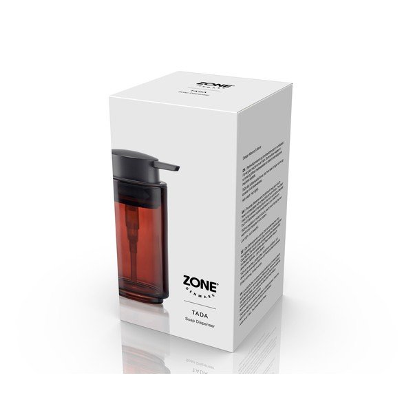 Brūns stikla ziepju dozators 250 ml Tada – Zone-image-4