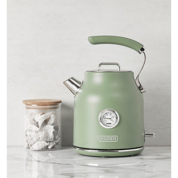 Zaļa nerūsējošā tērauda elektriskā tējkanna 1,7 l Dorset – Haden-image-2