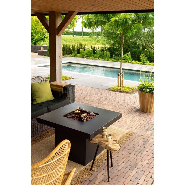 Melns gāzes kamīns COSI Cosibrixx, 90 x 61 cm-image-4