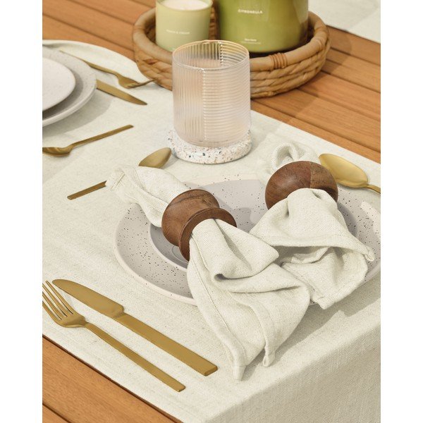 Zelta krāsas nerūsējošā tērauda galda piederumi (16 gab.) Lite – Kave Home-image-2