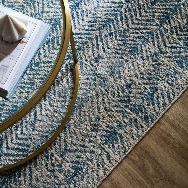 Zils paklājs 120x160 cm Lua Abstract – Flair Rugs-image-2