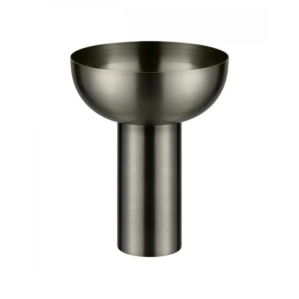 Pelēka nerūsējošā tērauda vāze (augstums 21 cm) Miyabi – Blomus