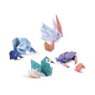24 origami papīru komplekts ar instrukcijām Djeco Family