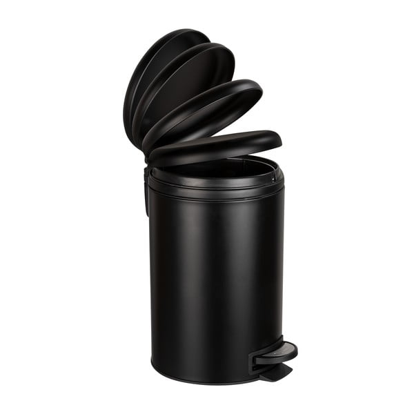 Melna atkritumu tvertne Wenko Leman Easy Close, 12L-image-1