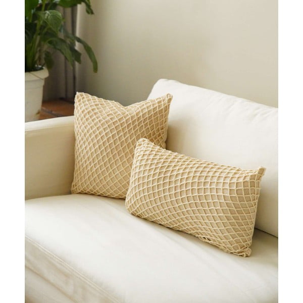 Kokvilnas spilvendrāna 30x50 cm Net – Mioli Decor-image-4