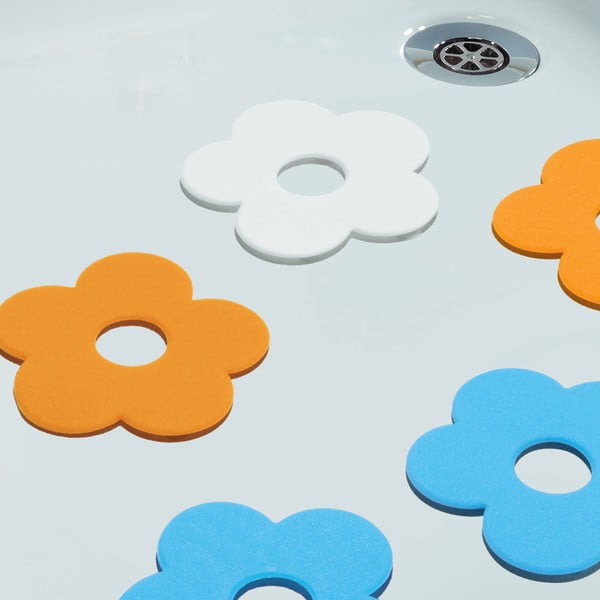 Bērnu pretslīdēšanas paklājiņi vannai (5 gab.) 12x11,5 cm Funky – Spirella-image-1