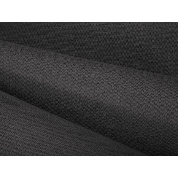 Tumši pelēka polsterēta divvietīga gulta ar veļas kasti un redelēm 200x200 cm Casey – Mazzini Beds-image-1