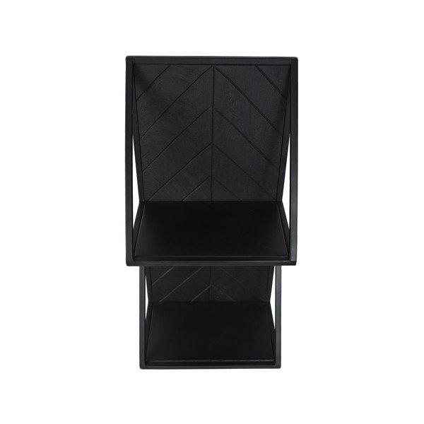 Melns mango koka divstāvu plaukts Verona – HSM collection-image-3
