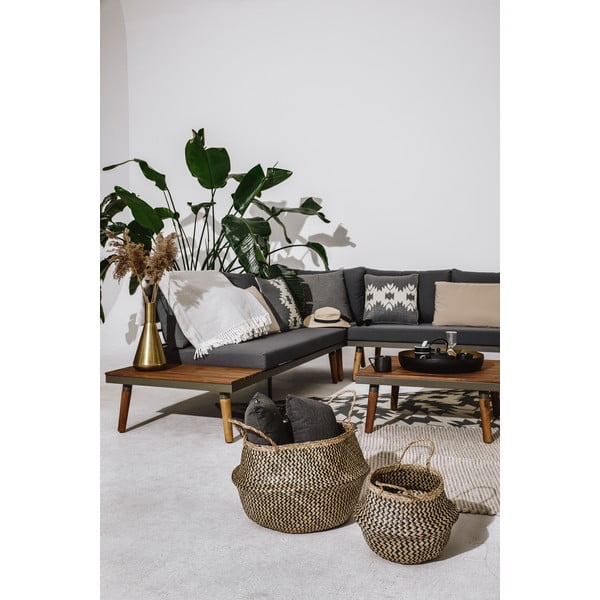 Pelēks dārza dīvāns ar akācijas koka pamatni Bonami Selection Lustio-image-2