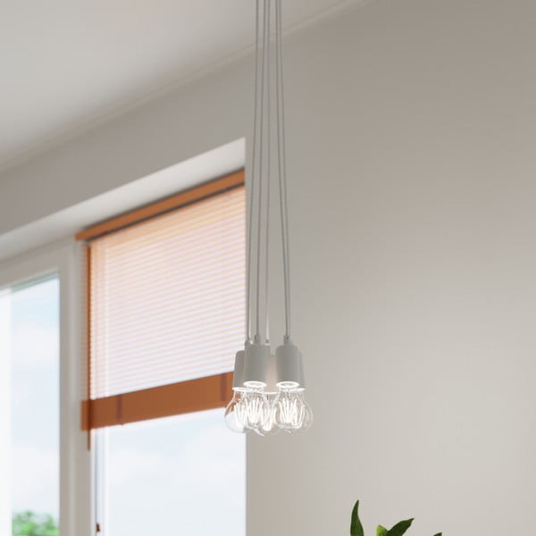 Balta piekaramā lampa ø 15 cm Rene – Sollux-image-1