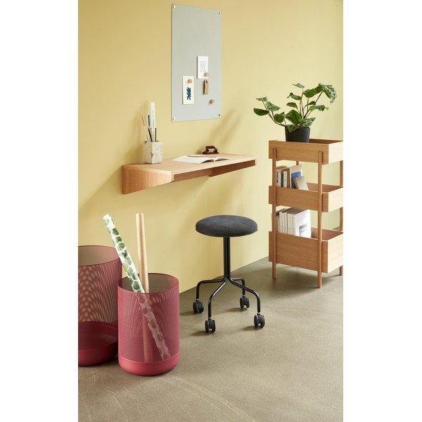 Ozola masīvkoka darba galds pie sienas stiprināms 35x80 cm Folk – Hübsch-image-1