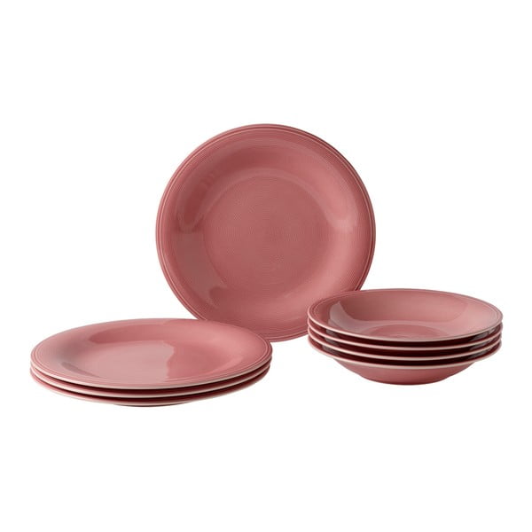 8 gab. rozā porcelāna trauku komplekts Like by Villeroy & Boch Group