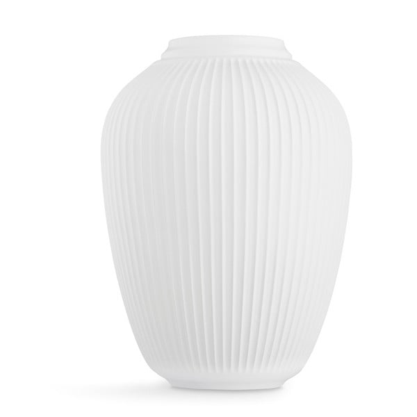 Balta brīvi stāvoša keramikas vāze Kähler Design Hammershoi, augstums 50 cm