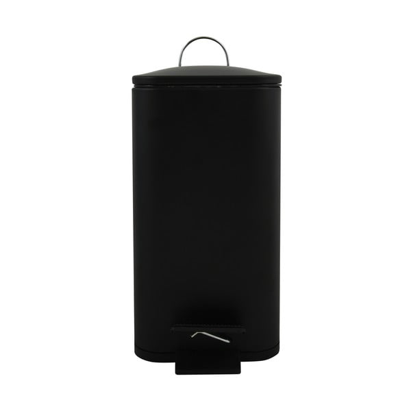 Matēti melna tērauda atkritumu tvertne ar pedāli 5 l   Erik – Spirella-image-3