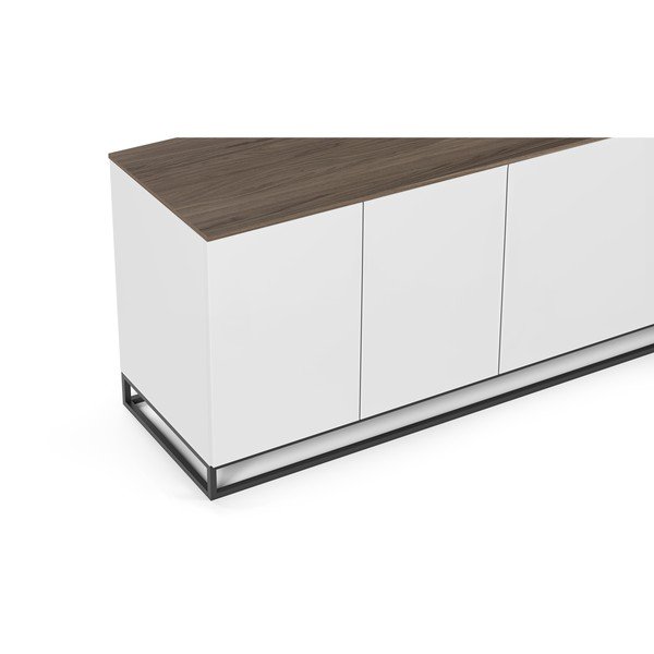 Matēti balta TV kumode ar valriekstkoka virsmu TemaHome Join, 200 x 65 cm-image-2