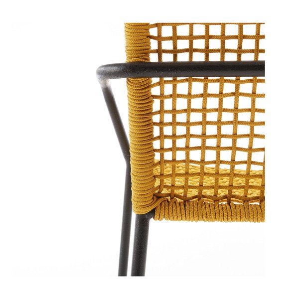 Dzeltens dārza krēsls Kave Home Boomer-image-4
