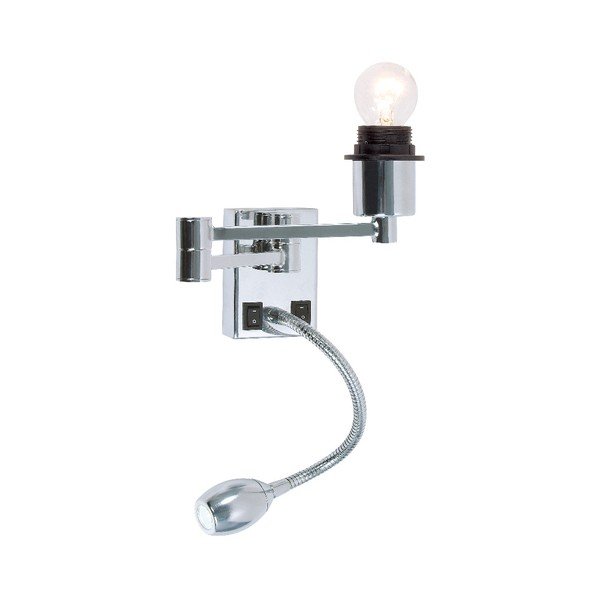 Sienas lampa sudraba krāsā SULION Combo