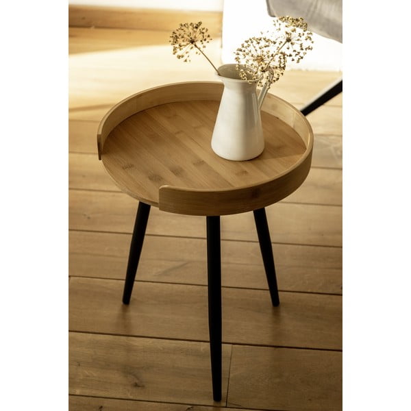 Bambusa apaļš kafijas galdiņš ø 40 cm Loft – Wenko-image-2