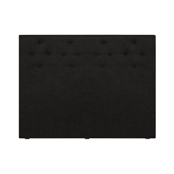 Melns headboard Cosmopolitan dizains Barcelona, platums 142 cm-image-1