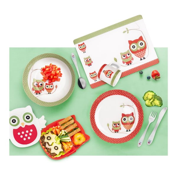 Nerūsējošā tērauda bērnu galda piederumi sudraba krāsā (3 gab.) – Orion-image-1