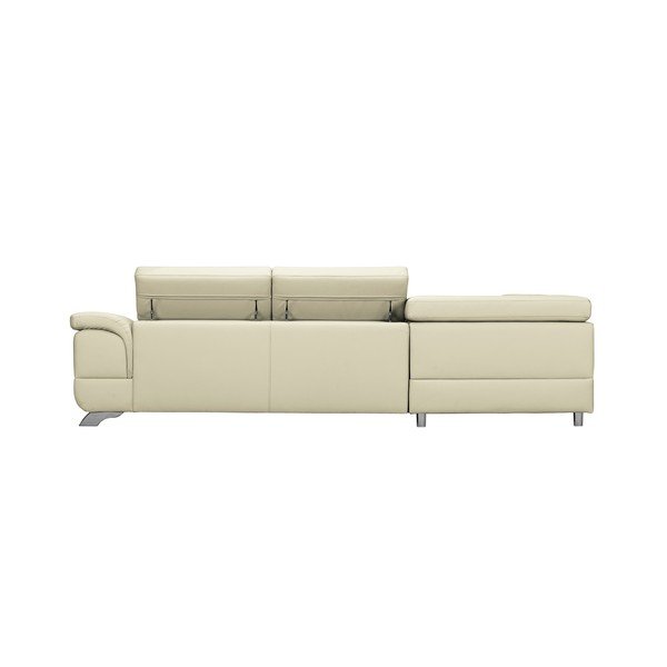 Smilškrāsas ādas dīvāns gulta Windsor & Co Sofas Gamma, kreisais stūris-image-2