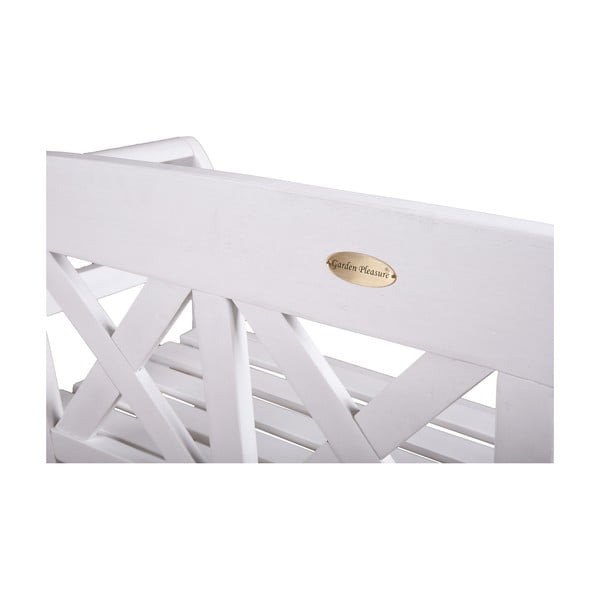 Balts koka dārza sols Vancouver – Garden Pleasure-image-1