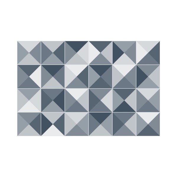 24 dekoratīvo sienas uzlīmju komplekts Ambiance Azulejos Shades, 10 x 10 cm-image-2