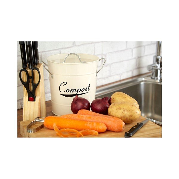 Balta kompostēšanas tvertne 3 l Coronet – Premier Housewares-image-1